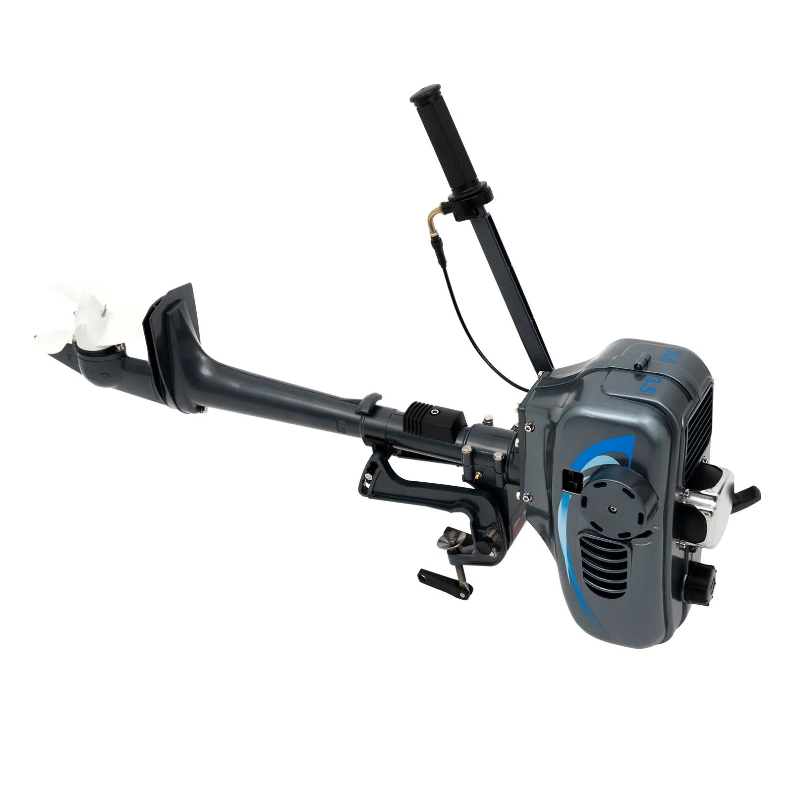 محرك قارب صيد بمحرك خارجي ثنائي الأشواط بقوة 3.5 حصان مع تبريد المياه شديد التحمل
