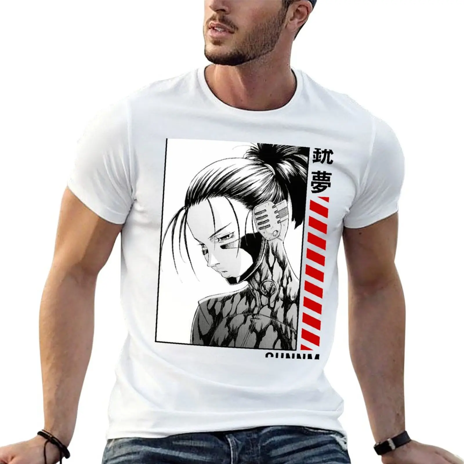 

Футболка Alita Battle, мужские хлопковые забавные футболки для мужчин, хлопковая футболка