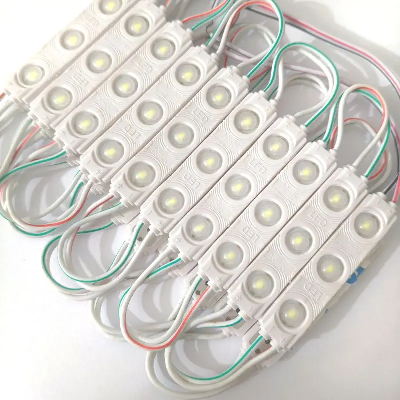 2835SMD Injection LED Sign Module Light 20pcs/lot DC12V 3LED Brightness Outdoor Waterproof Advertising Signboard Backlight