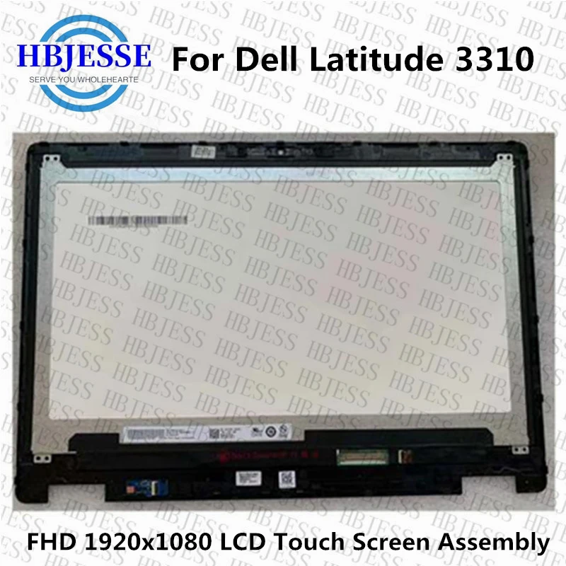 

13.3'' FHD 1920x1080 LCD Touch Screen Assembly + Bezel For Dell Latitude 3310 NV133FHM-A00 B133HAB01.0 R133NWF4 RB