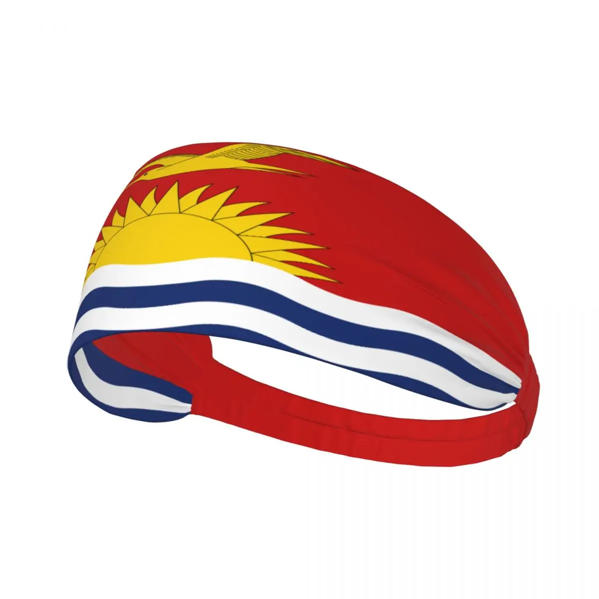 Flag Of Kiribati Elastic Hair Band Yoga Headband Makeup Hair Hoop Headwrap