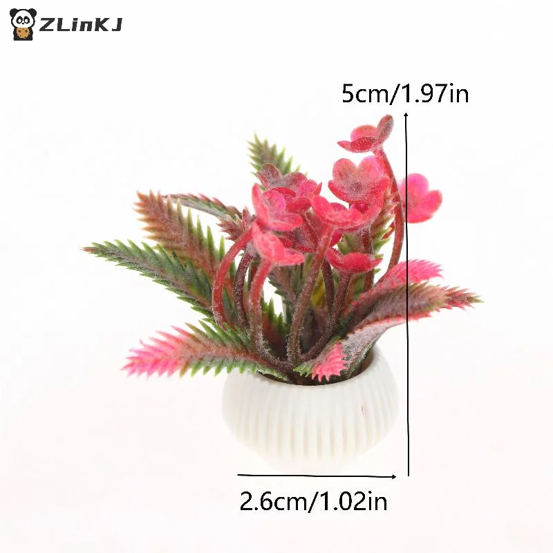 ▶ 1 pçs simulação vasos de plantas modelo 1/12 casa de bonecas decoração para casa micro paisagem plantas ornamentos casa de bonecas acessórios