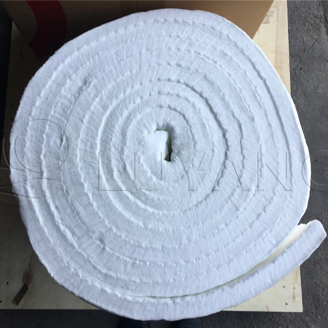 Ceramic Fibre Insulation Blanket , Aluminum Silicate Ceramic Fiber Wool Felt Blanket