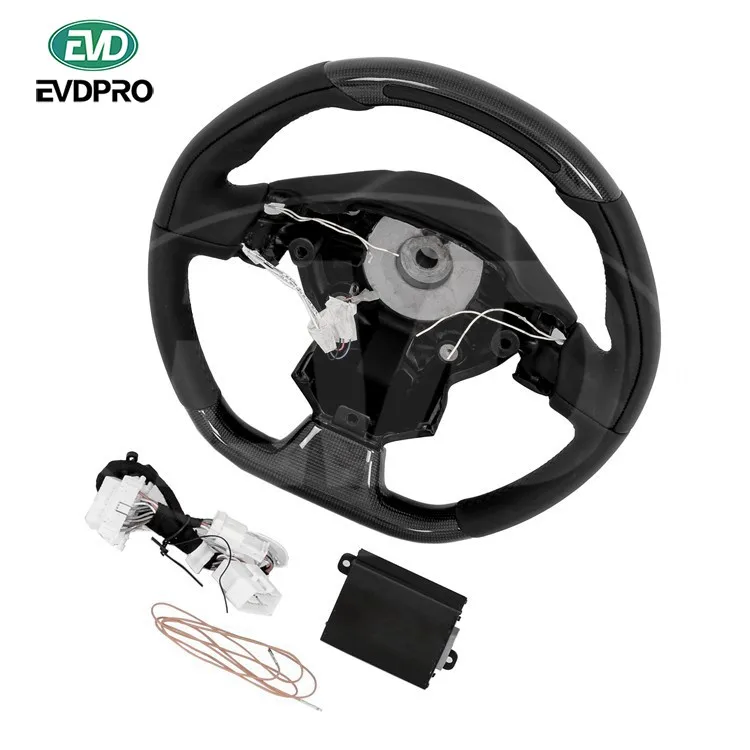 

For Ferrari 458 2011-2016 Evd-1 Style Carbon Fiber Steering Wheel With Led