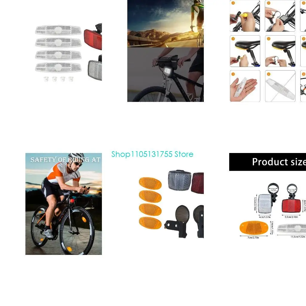 

K0EF 1 шт., безопасный предупреждающий светоотражающий лист для колесных дисков велосипеда, спицы, отражатели