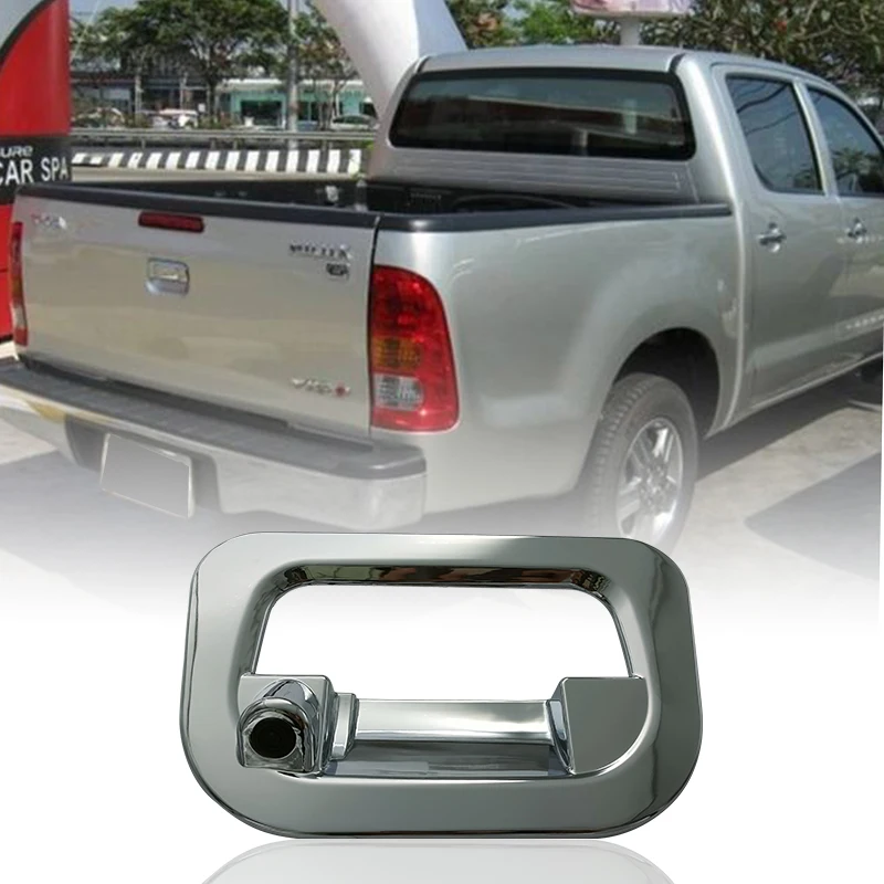 

Car Rear View Reverse Camera Tailgate Trim Cover 7070 CCD Chip 170 Degree Wide 12V Fit for Toyota Hilux Vigo 2005 2006 2007-2014