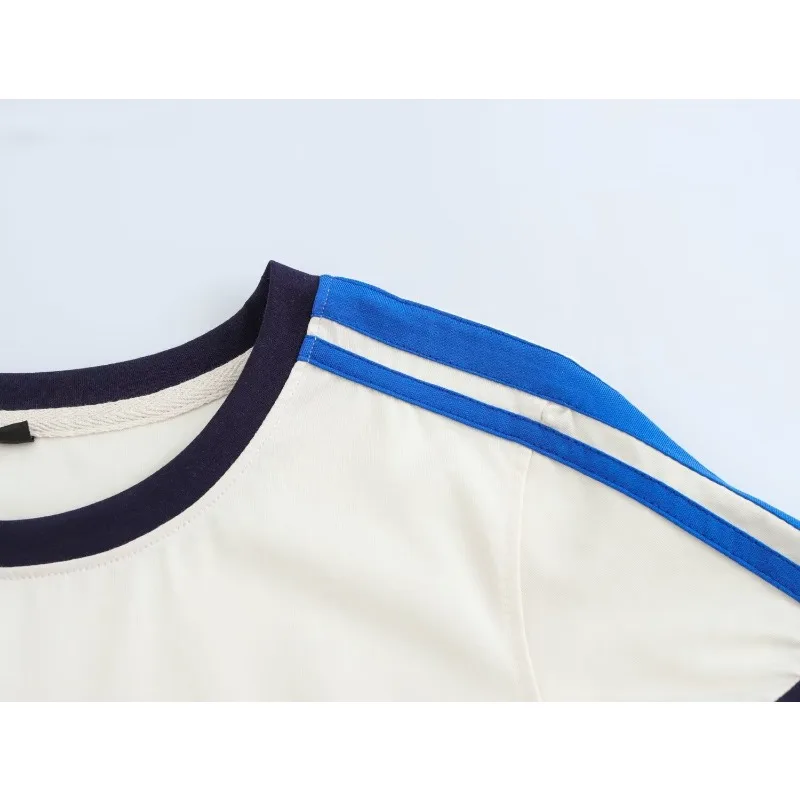 White T-shirts Woman Summer 2024 Short Sleeve T-shirt O-Neck Letter Print T-shirts Harajuku Fashion Skinny T-shirt