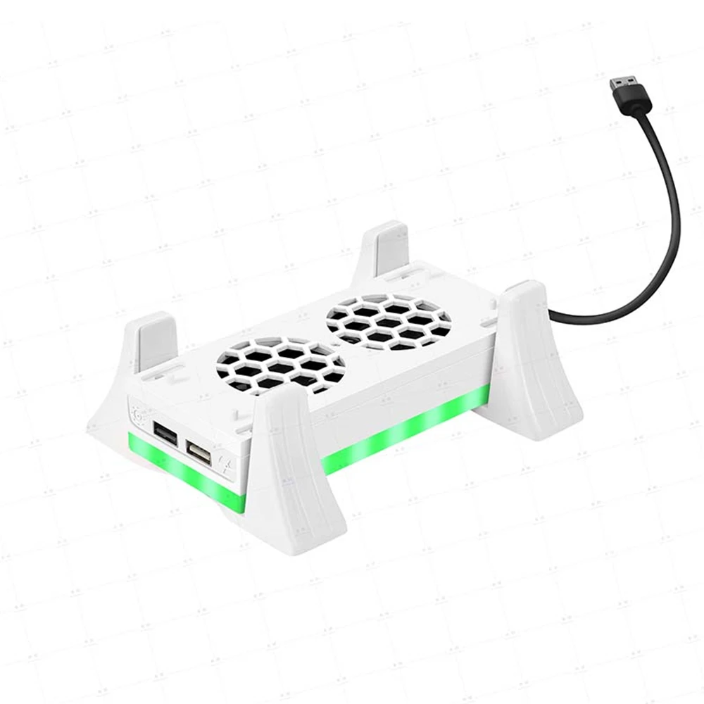 

White dock Dazzling Vertical Cooling Stand for the Xbox Series S Console