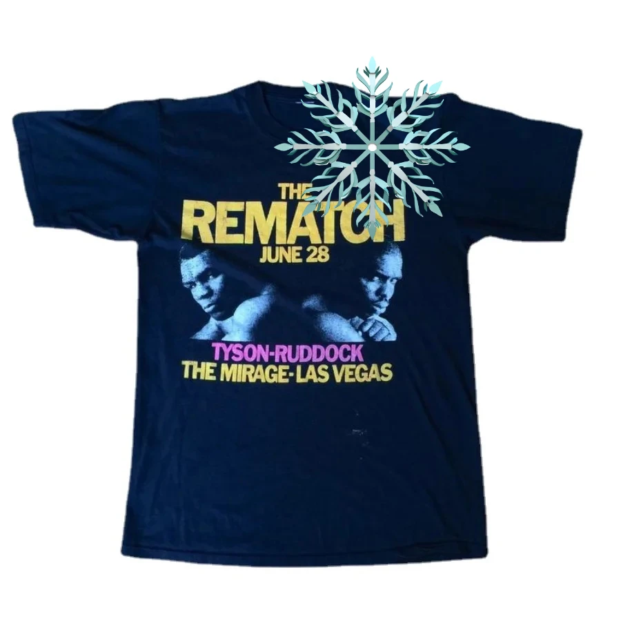 

Mike Tyson "The Rematch" Shirt Boxing Tyson-Ruddock Fight T-Shirt Summer Cotton O-Neck Short Sleeve Men's T Shirt New Size S-3XL