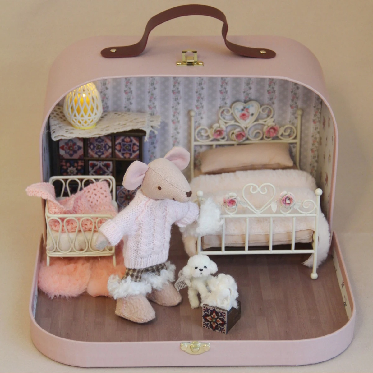 H-15Cm Fantasiespel speelgoedmuis met verwisselbare outfits, geschikt voor Bjd Ob11 poppenhuisdecoraties