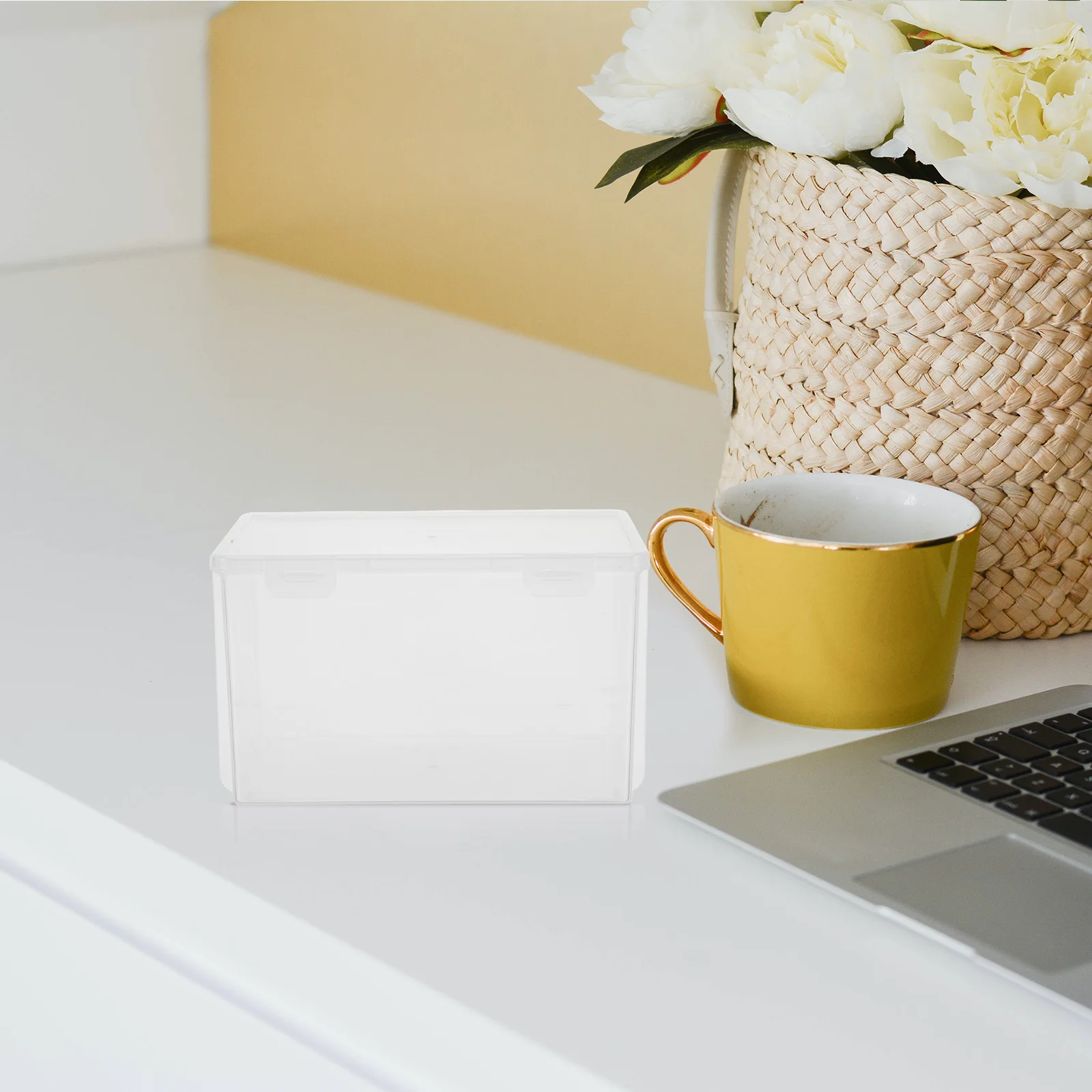 

Transparent Cd Storage Box 8.3X5.7In Stackable Plastic Organizer For Home Office Desktop Dvd Music Discs Clear Case Holder