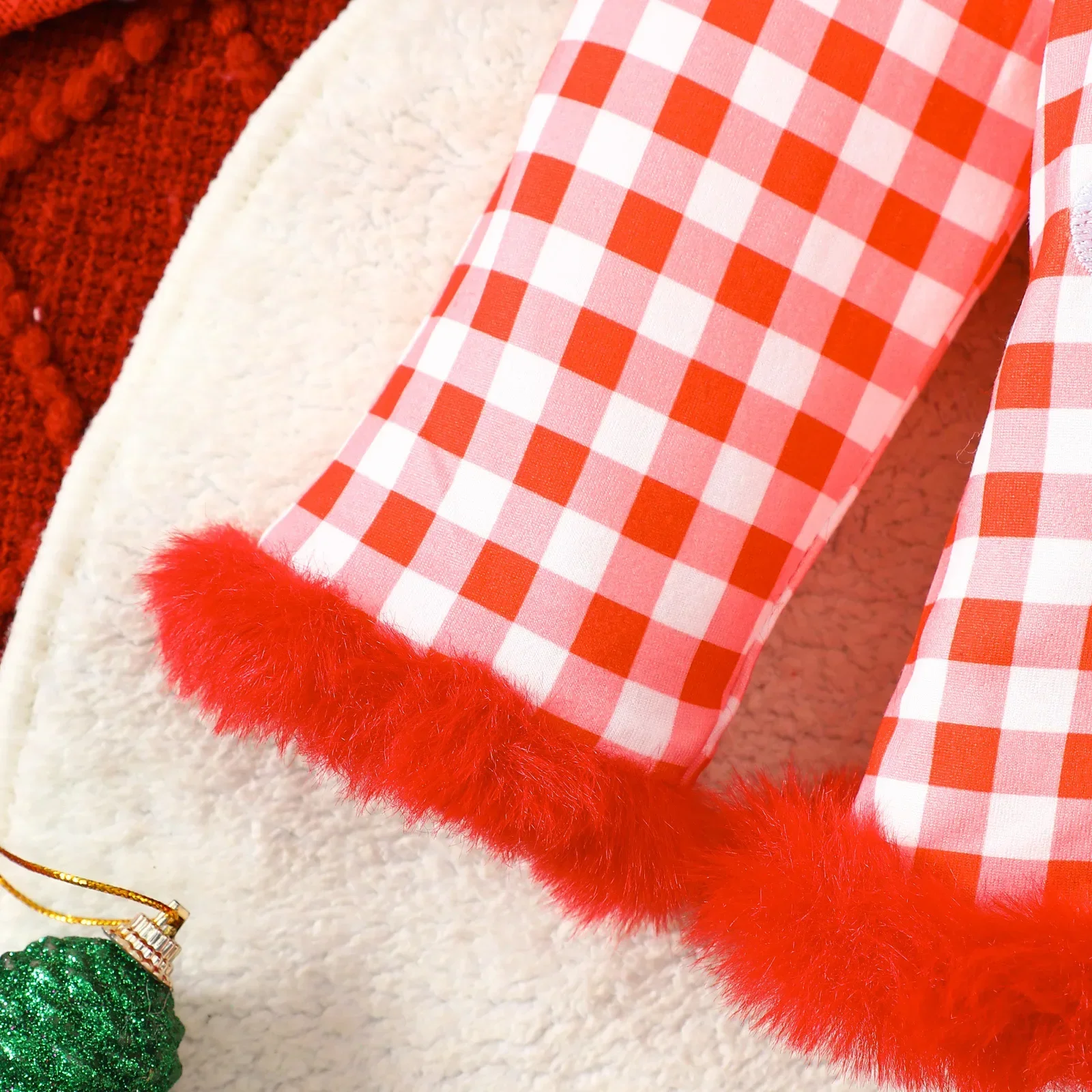 0-4Y طفل عيد الميلاد طفلة ملابس الشتاء القطن متقلب بيجامة مجموعات سانتا التطريز منقوشة المتسكعون مع زخرفة غامض #6