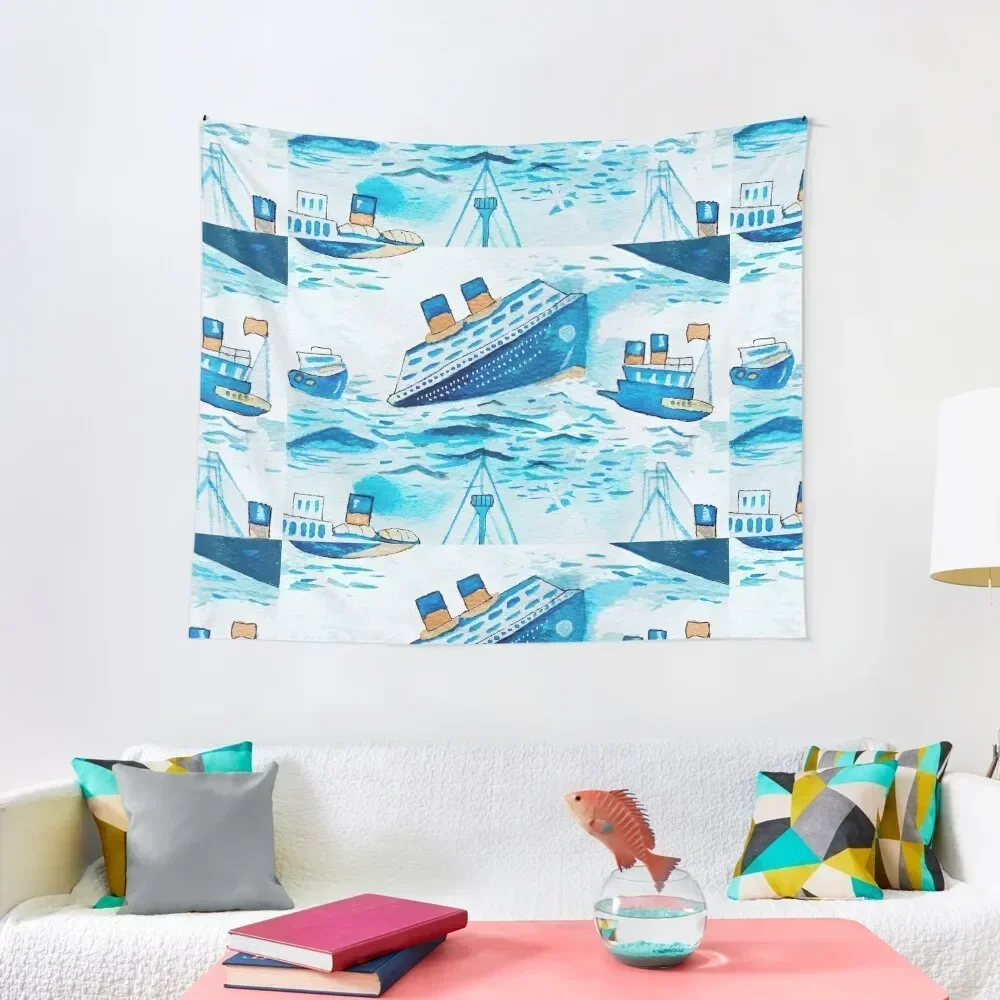 

Ferry boats scrub cap Tapestry Home Decorating Home Decorations Aesthetic Mushroom Tapestry