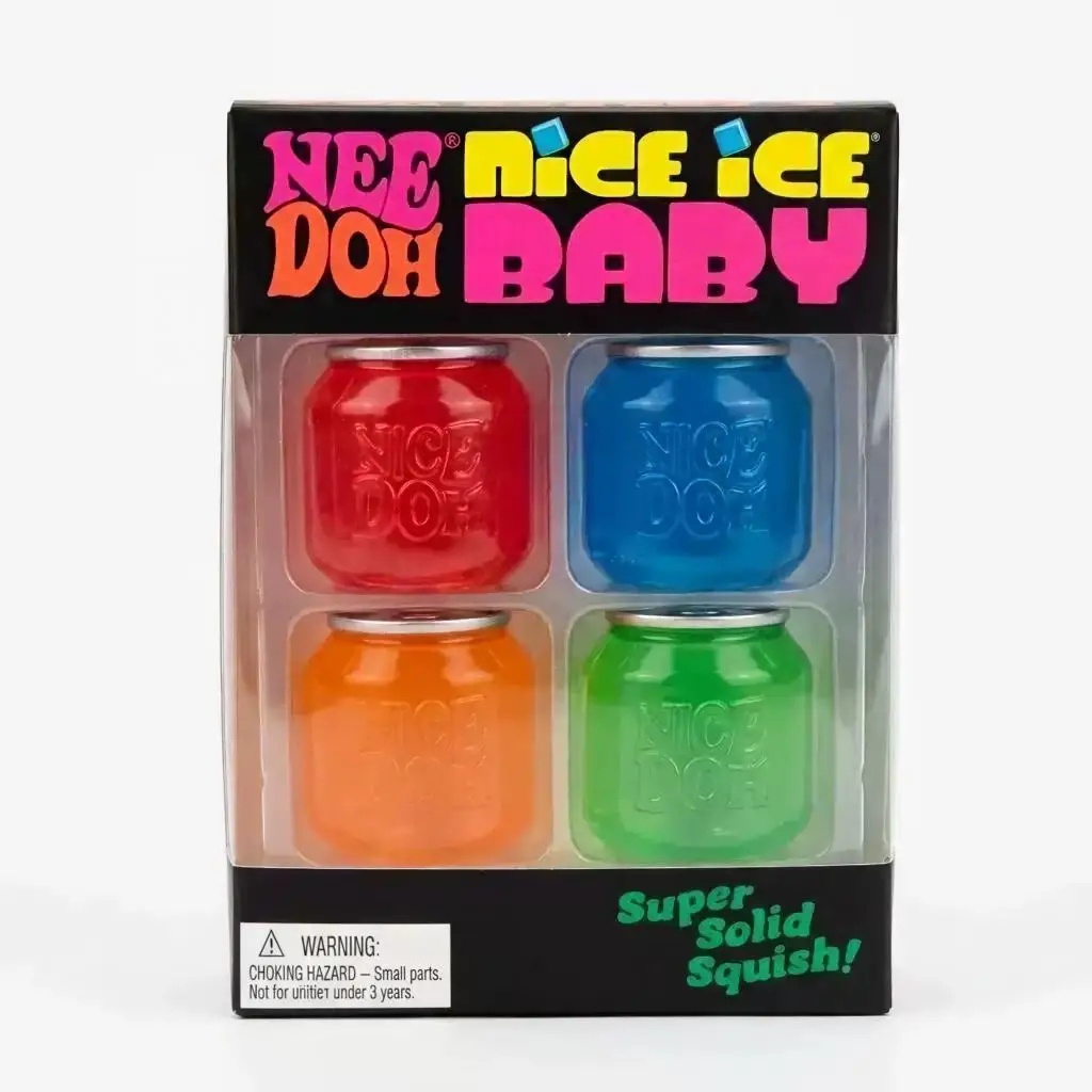 @Schylling Needoh Nice Cube Sensory Nice-Sicle Stress Relief Squishy Cube Anti-Anxiety Squeeze Object For Focus ADHD Population image 3