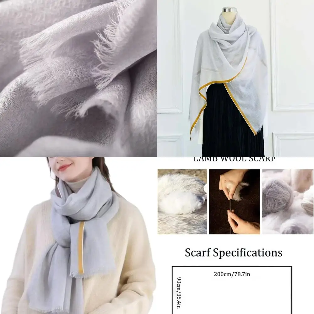 

Elegant Pashmina Cashmere-Silk Blend Shawl - Lightweight, Skin-Friendly Woolen Wrap