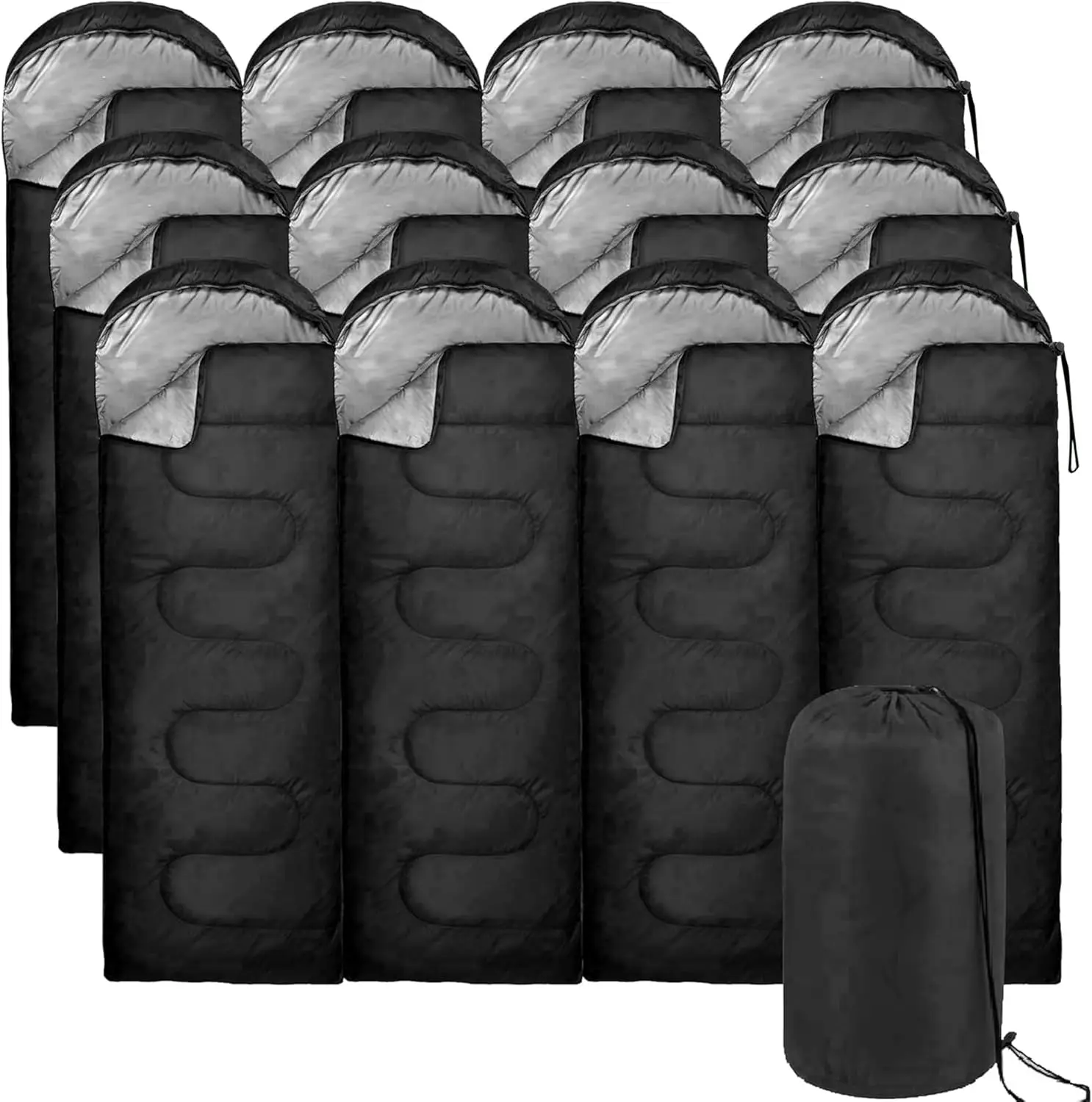 Sleeping Bags for Adults Cold Weather Bulk for Homeless People, 4 Seasons Warm or Cold Lightweight Indoor Outdoor Backpa