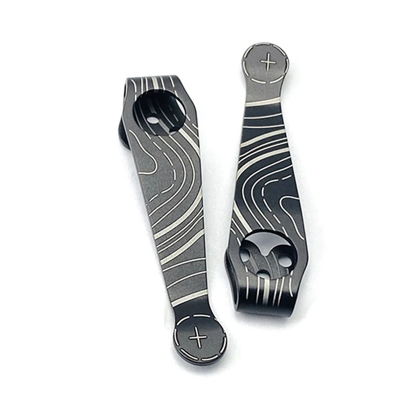 PORK-CUSTOM Hand Made ไทเทเนียมลึกพกพาคลิปสําหรับมีด Spyderco ทําจากไทเทเนียม 6Al-4V