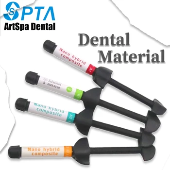 SPTA 치과 송진 솔리드 라이트 경화 A2 A3 주사기, 라이트 경화 전달 팁, 에칭 젤 본딩 치과 소모품, 2.5g, 1 개