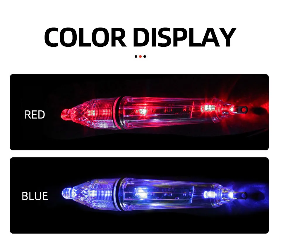 ShareShark 5 Stück/Beutel 12/17cm LED Tiefsee-Blitzlicht Nachtangellicht Tintenfisch-Köder Unterwasser-Angellampe – Detail 8