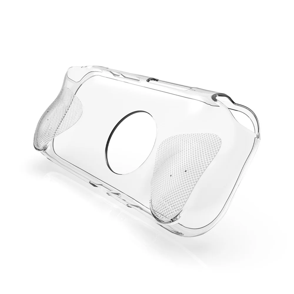 غطاء حماية من مادة TPU مقاوم للصدمات لوحدة التحكم في الألعاب MANGMI AIR X حافظة واقية شفافة سوداء شفافة