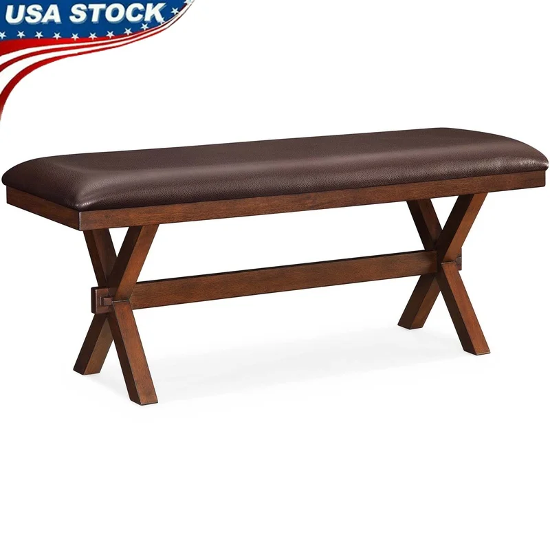 

Classic Wooden Dining Bench Comfortable Seating Kitchen Dining Room Extra Seating Stylish Home Furniture