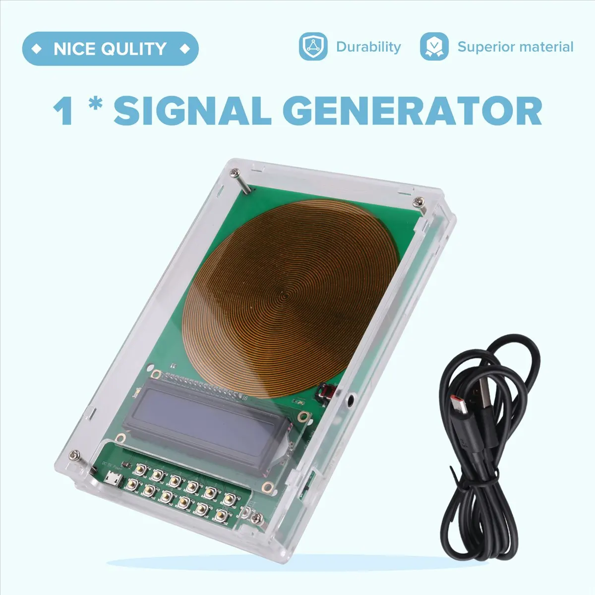 2026 + 0.1 هرتز-30000 هرتز مولد موجة جيبية نبض الرنين توفير تردد الصوت عند إيقاف التشغيل