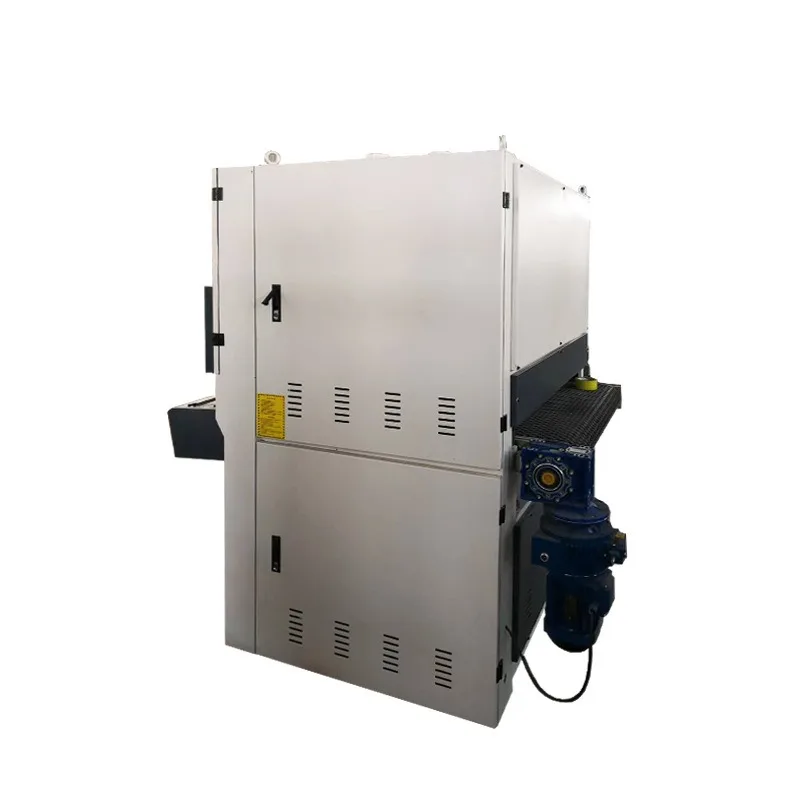 Fully automatic heavy duty, fixed thickness double-sided sander, veneer sander