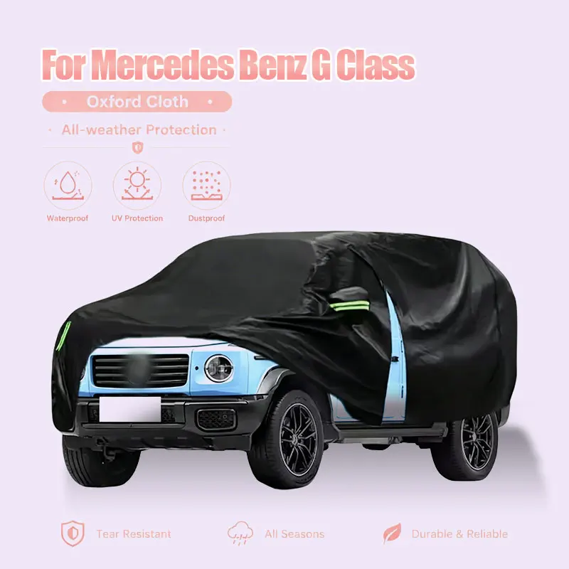 

For Mercedes Benz G Class Full Car Cover Side Zipper Waterproof Dustproof Sun Protection Outdoor Exterior Accessories