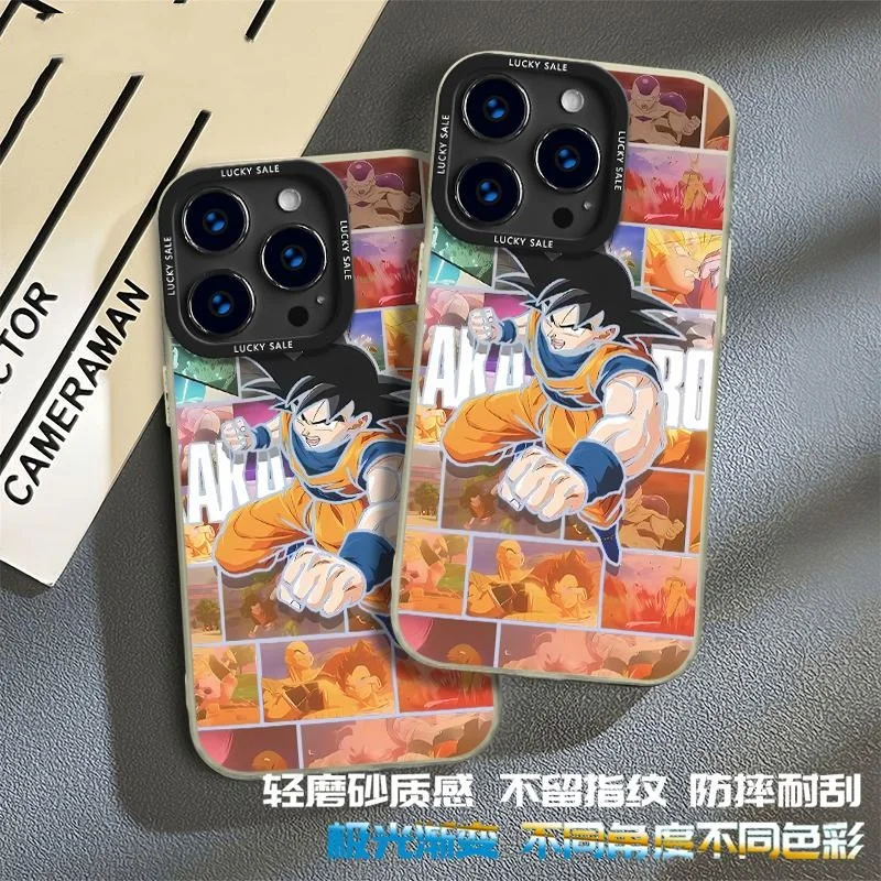 Son Goku Anime Dragon Ball Laser Phone Case for iPhone 11 12 13 14 15 16 17 Pro Max Plus Air mini 17ProMax DRAGON BALL Z Cover view 4