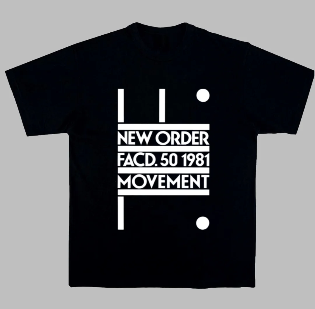 Camiseta de verano New Order Electronic Group Joy Division Ceremony Music Art, camiseta de marca de lujo para hombres y mujeres