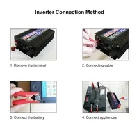 4000W 3000W 2000W  Pure Sine Wave Inverter Power DC 12V 24V 48v To AC 220V Voltage 50/60HZ Converter Solar Car Inverter With LED