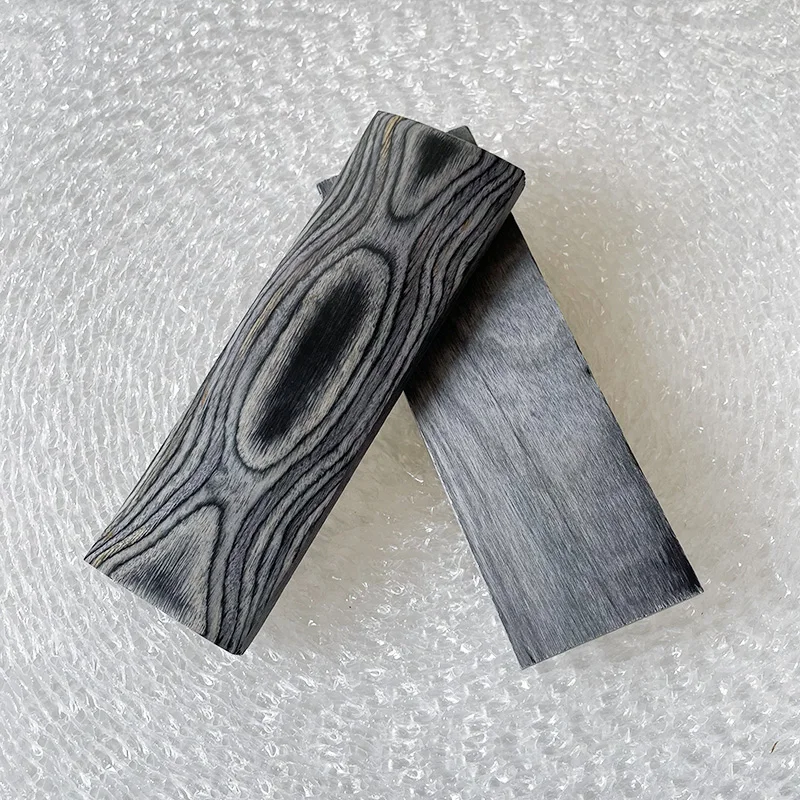2pieces Technology Laminated Color Wood for Knife Handle Making Material DIY Handicraft Making Shank Grips Material 120x40x10mm