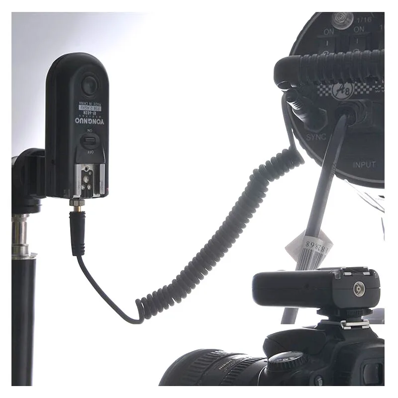 PC-6.35mm Male Remote Control Shutter Cable PC Sync Flash Line 30-100cm for Photo Studio Light Accessories @