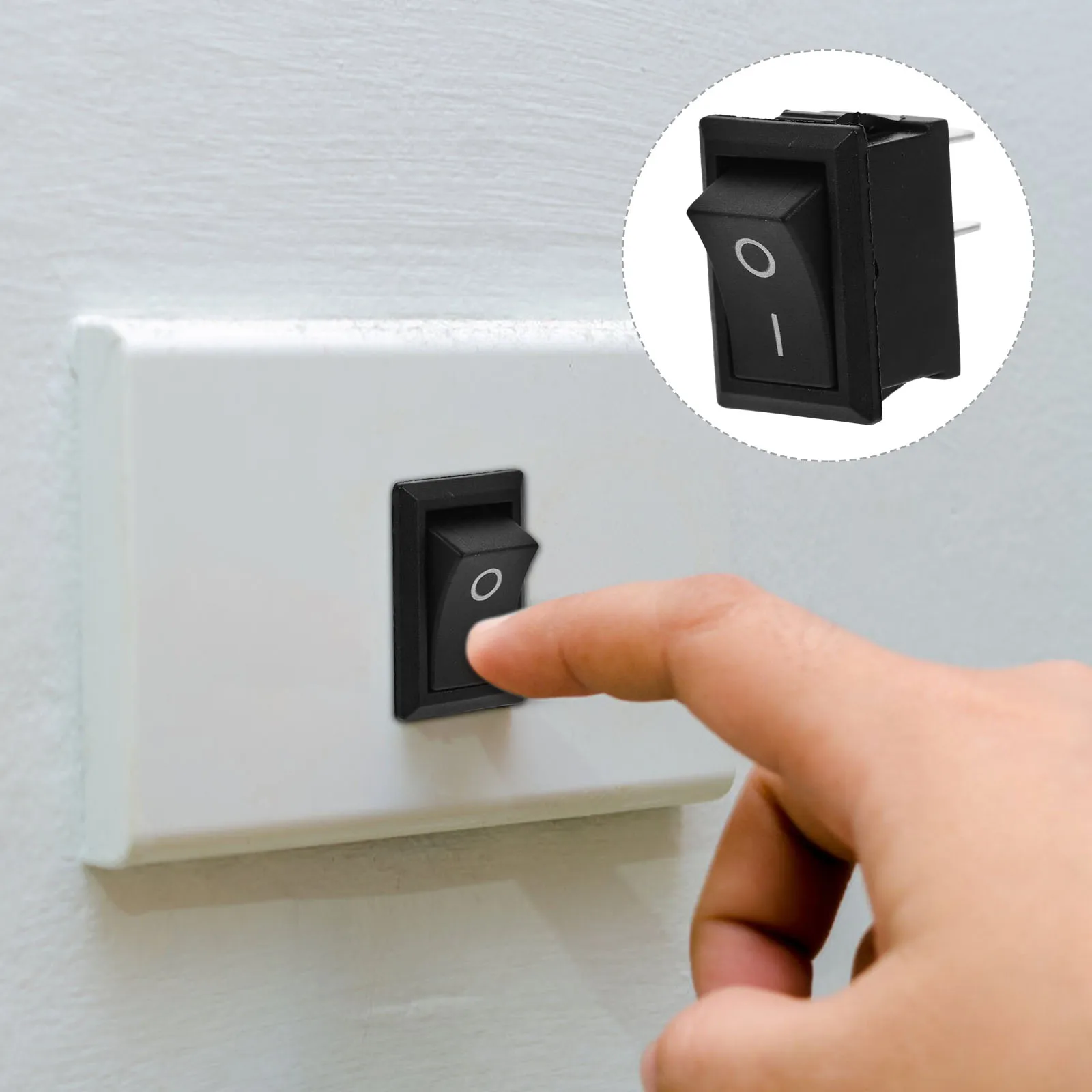 

10Pcs Boat Shape Rocker KCD1-101 Emergency Stop Button for Electric Devices