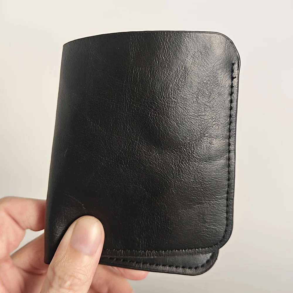 Hochwertige Vintage-Geldbörse im Denim-Stil, Retro-Geldbörse für Herren im Used-Look mit Kartenfächern und Münzfach – Detail 6