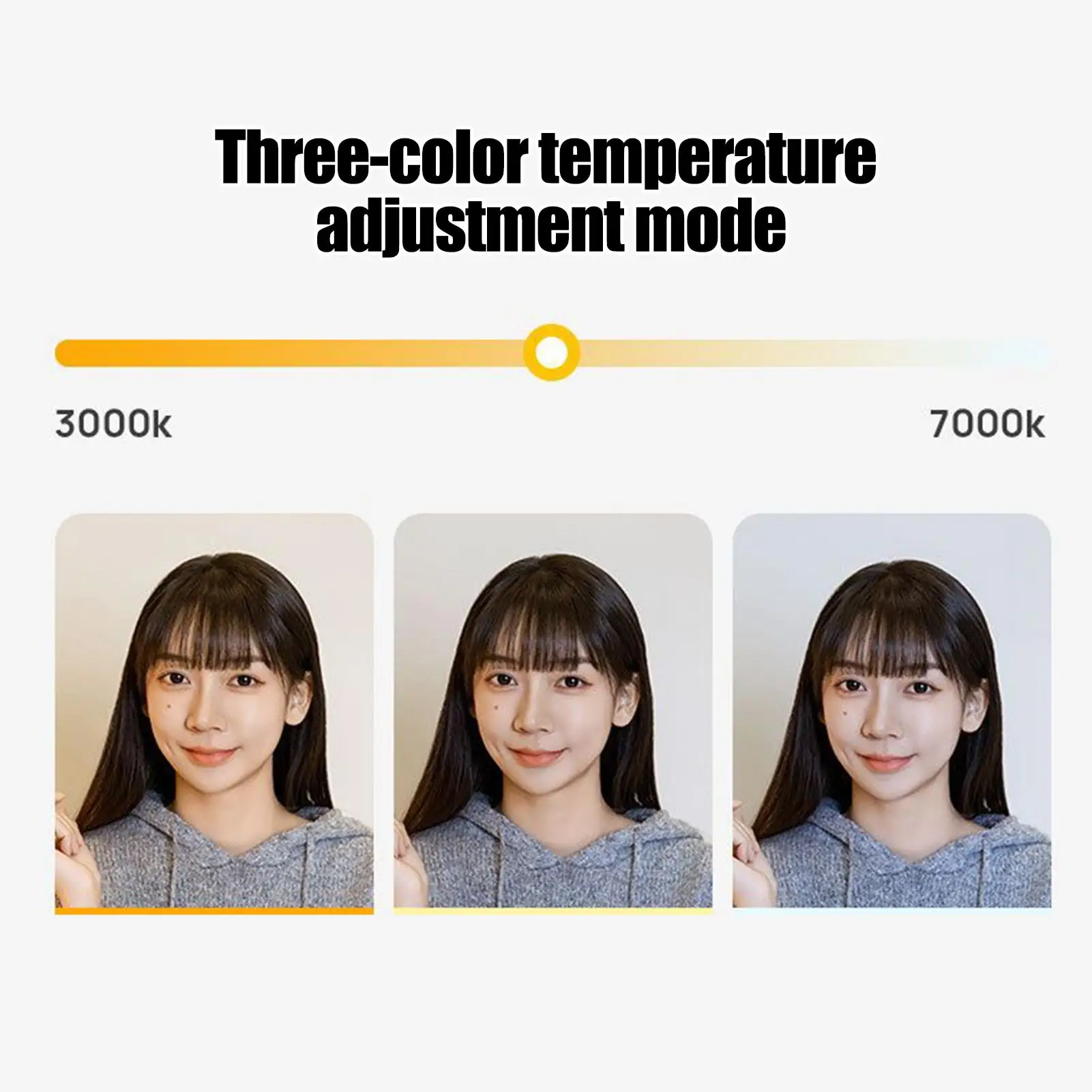 Selfie Light Camera Light With 3 Colors Lighting And RGB Mode Rechargeable Clip On Lamp For Travel Conference Video Recording