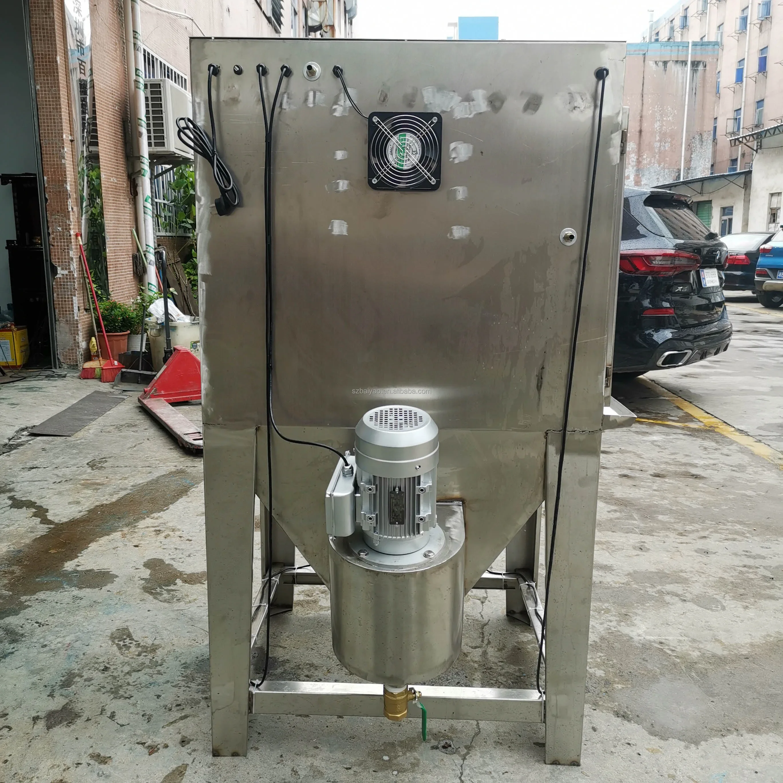 Wet sandblasting machine dustless manual wet sand blasting cabinet water vapour