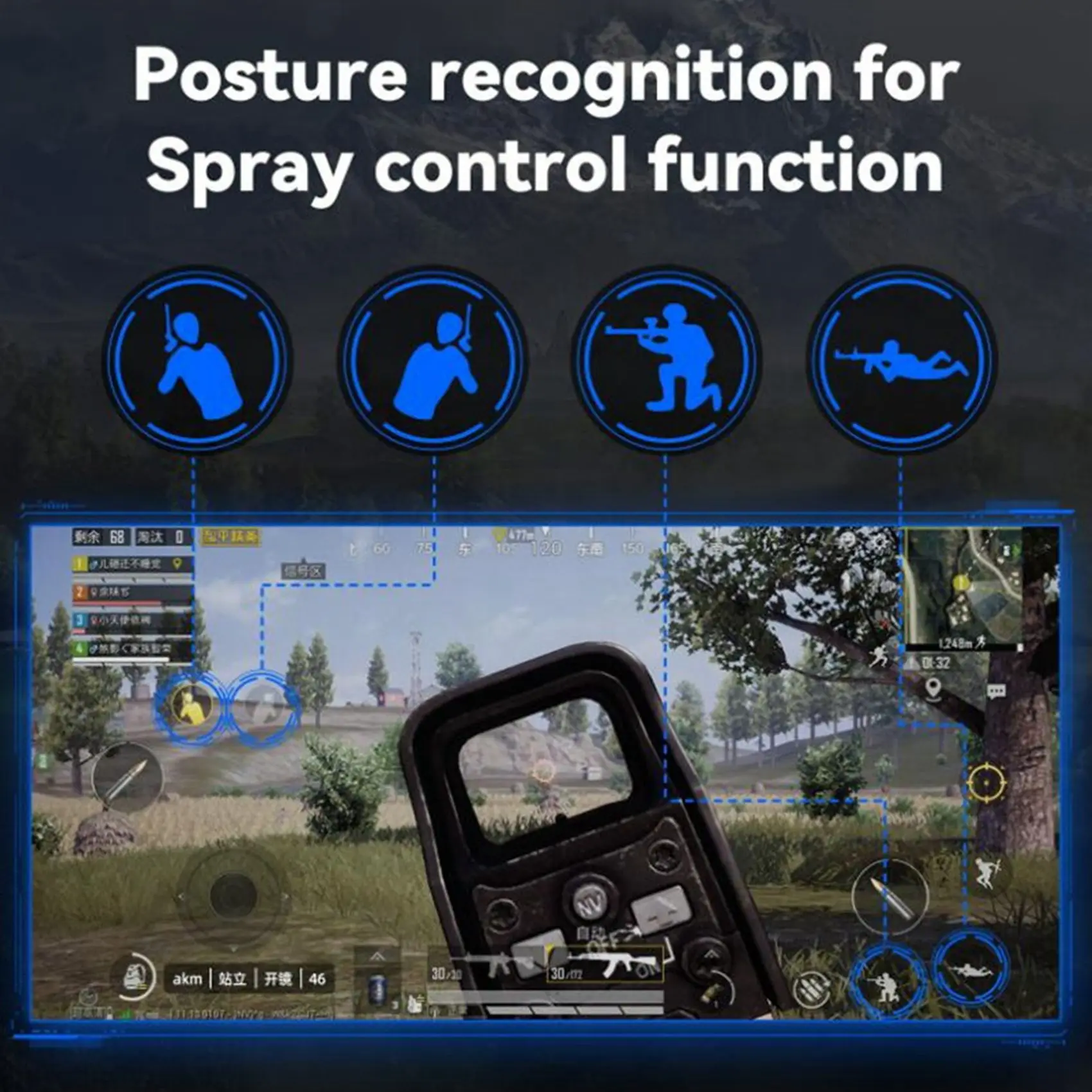 

A14M Gamepad Mobile For PUBG Controller Gaming Keyboard Mouse Converter Bluetooth For IOS Android Game Adapter