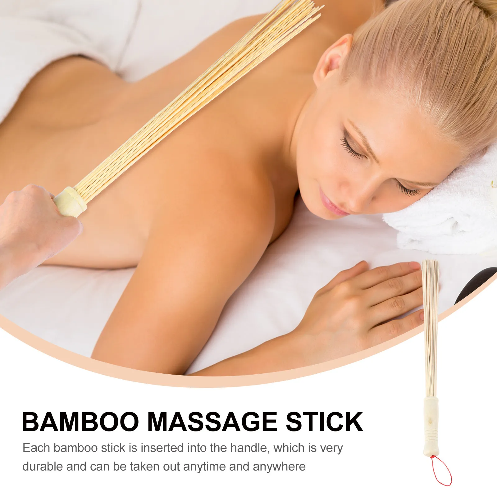 

1 шт. бамбуковая массажная палочка, деревянный ручной массажер для расслабления и глубокой терапии тканей, идеально подходит для офисного стола