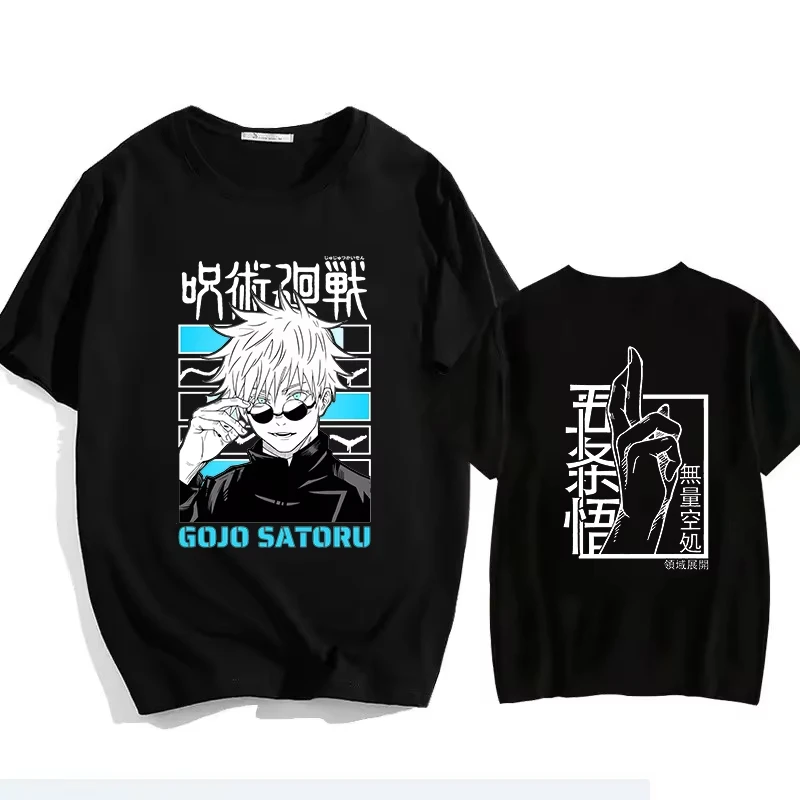 2026 Jujutsu Kaisen 5th Anniversary Special Gojo Satoru T-shirt Cotton Anime Short Sleeve Kids Adult Unisex Soft Comfortable Top