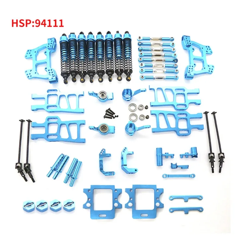 For HSP Infiniti 1/10  Car HSP 94108 94111 Full Car Aluminum Alloy Upgrade Kit Accessories