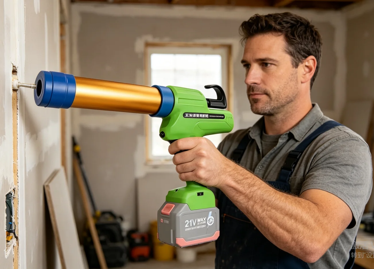SUBAO 310ml Gold Lithium Glass Glue Gun Soft Glue Hard Glue Dual Purpose Doors and Windows