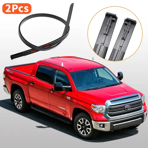 755510 C060 755520 C060 165cm para Toyota Tundra Crewmax 2007-2021 par Auto techo de coche acabado de goteo moldura tiras de sellado Accesorios