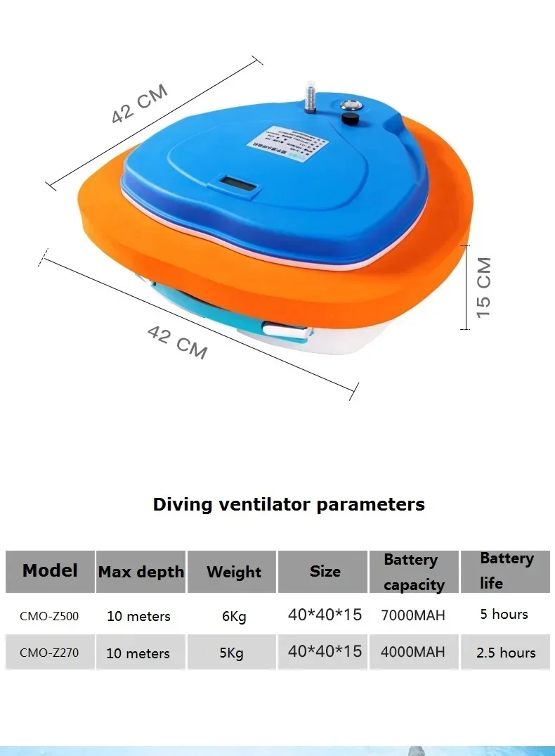 GCAMOLECH Gcamolech New Arrival Z500 Diving Equipment Mini Hookah Diving Compressor with Scuba Diving Other Water Play Equipment