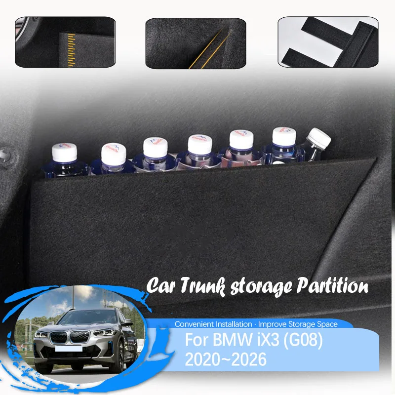 

Car Trunk Storage Partition For BMW iX3 G08 2020 2021 2022 2023 2024 2025 2026 Cargo Storage Cover Left Right Pad Car Accessorie