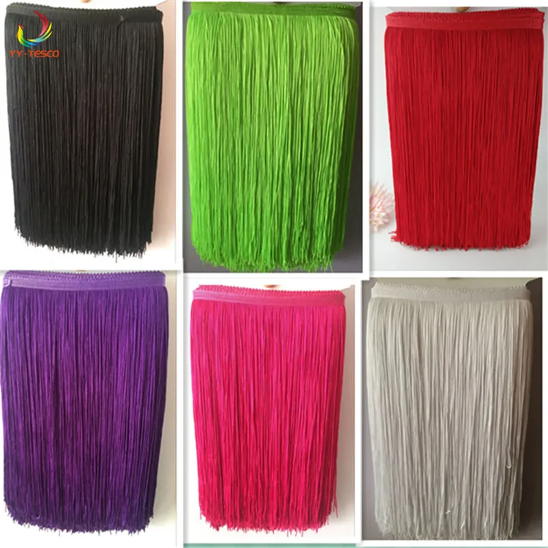 10 yard/lot 50CM Long Polyester Fringe Trim African Tassel Ribbon Lace Accessory Sew Latin Dress Garment Curtain DIY Accessories