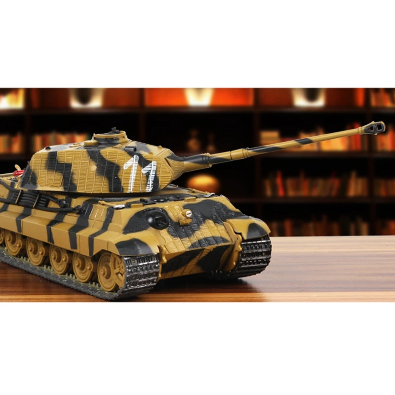 1/32 Tiger King Tank Model Simulatie Legering WWII Duitse Gevechtstank Voor Collection Gift Home Woonkamer Decor