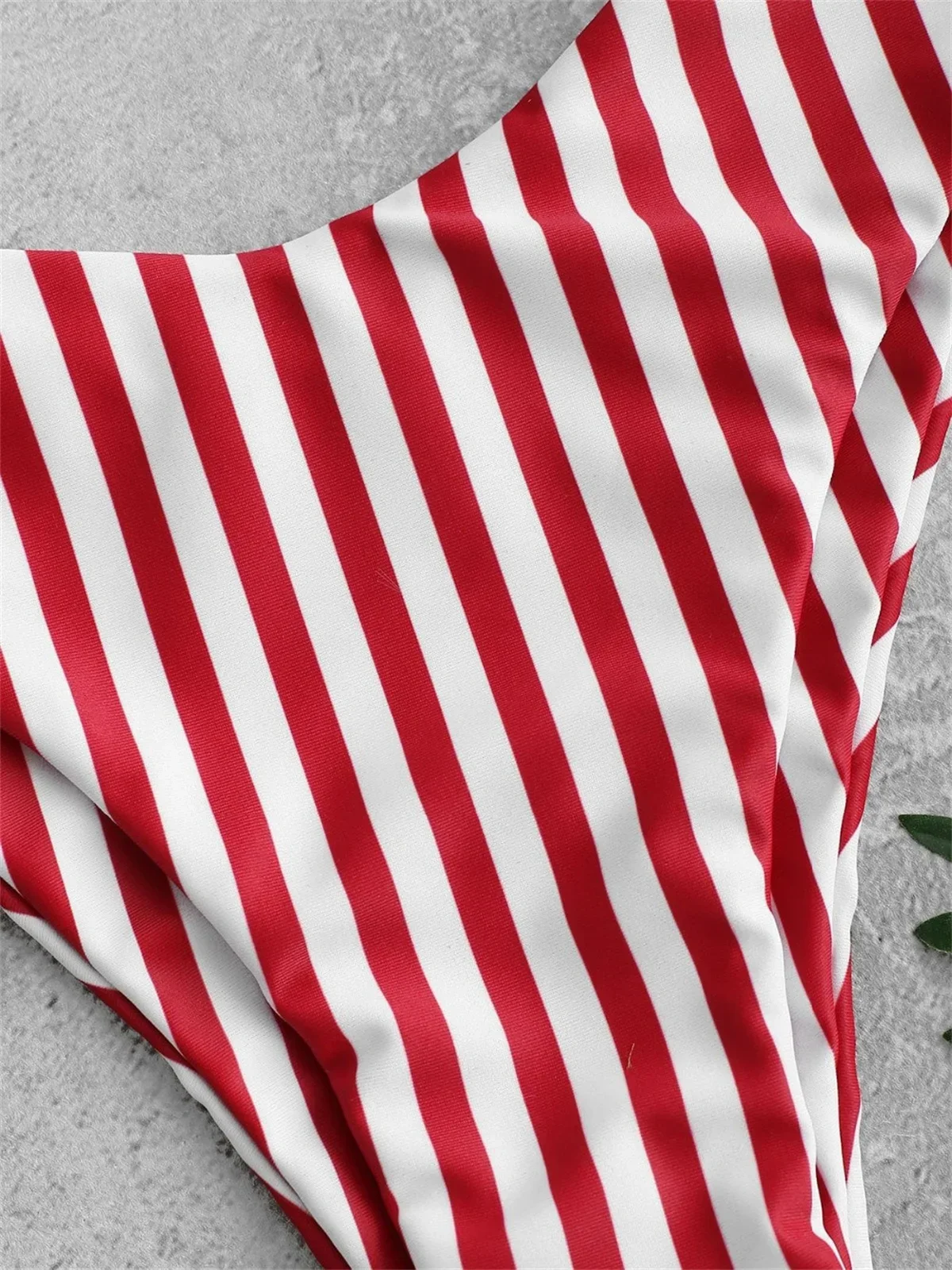 Microbikini Sexy 2025, traje de baño para mujer, traje de baño a rayas con cuello redondo, traje de baño con flecos y lazo, ropa de playa para verano, Bikini Push Up