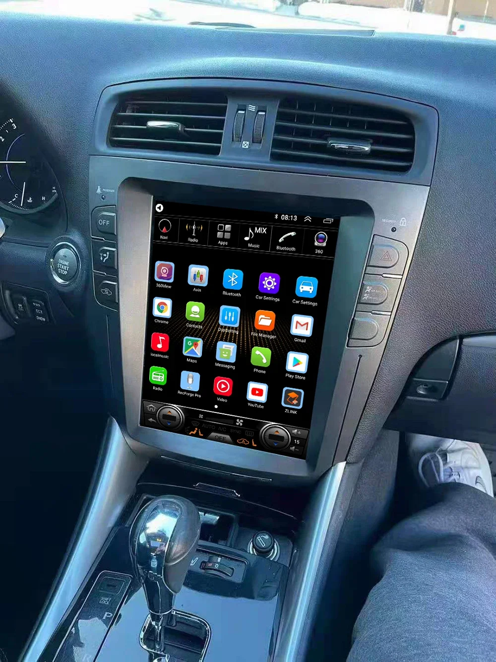 zz Für LEXUS IS250 Radio Headunit Gerät Doppel 2 Din Quad Octa-Core Android Auto Stereo GPS Navigation Carplay