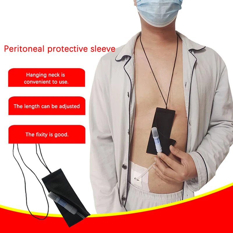 Adjustable Breathable Peritoneal Dialysis Belt Abdominal Waist Belt Protection Home Nursing Drainage Bag